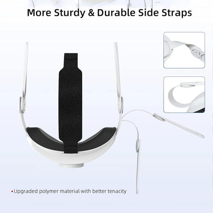 For Oculus Quest 2 Adjustable Comfort Support Light Weight Design VR Head Strap