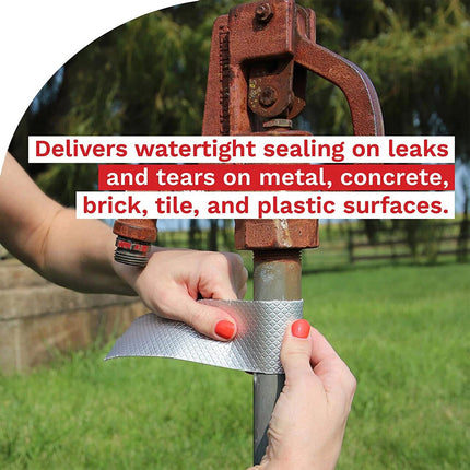 1 Rolls 150mm*5m Waterproof Tape Butyl Rubber Aluminium Foil Roof Pipe Caravan Repair Flashing