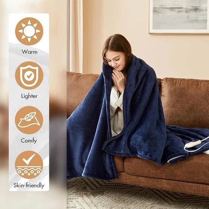 Electric Heated Throw Blanket Warm Poncho Wrap Blanket Portable heated Shawl
