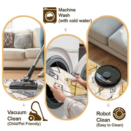 160x230cm Area Rugs Carpet Rug Mats Soft Floor Rugs for Living Room Bedroom Kitchen Indoor