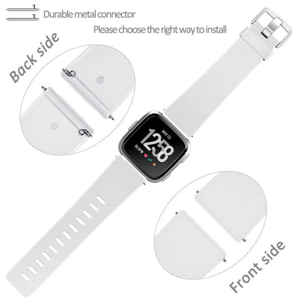 White Fitbit Versa 2 Watch Repacement Silicone Sport Fitness Band Strap Wristband Lite