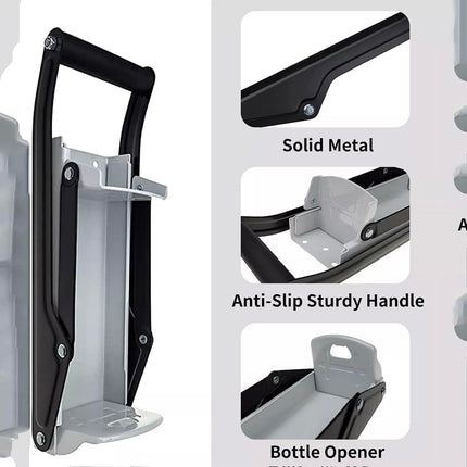 Can Crusher 16oz Beer Soda Smasher Aluminium Recycling Wall mount bottle opener
