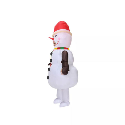 2m Inflatable Snowman Costume Cosplay Adult Xmas Fancy Dress Suit Party