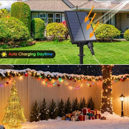 155cm iron made Christmas tree With LED Solar Powered Decorations Garden Lights