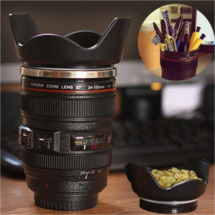 Camera Lens Coffee Mug Photo Coffee Cup Stainless Steel Camera Lens Mugs Gifts