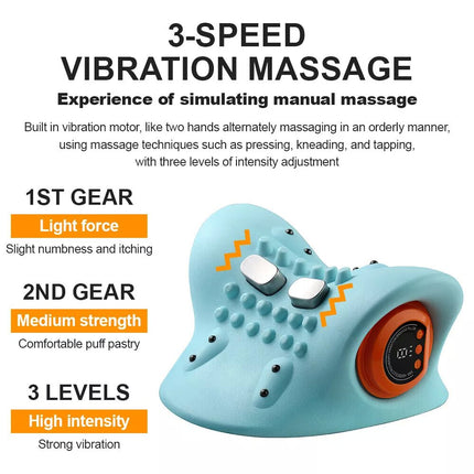 Neck Massager Shiatsu Pillow  Therapeutic Heat Massage for Pain Relief and Relaxation