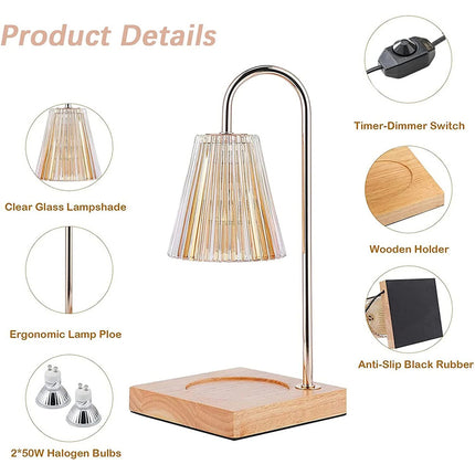 Aromatherapy Melting Wax Lamp Dimmable Night Light Table Candle Warmer Lamp