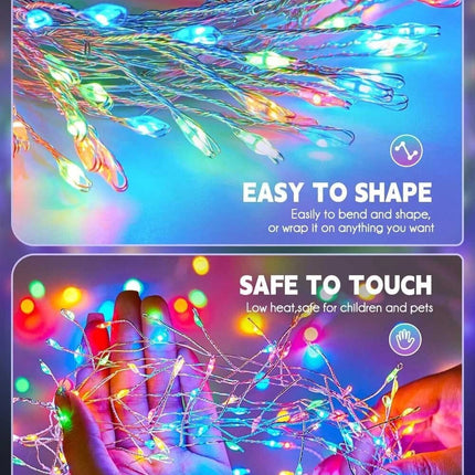 IP44 Waterproof 30m/50m String Lights Outdoor Indoor Yard Christmas Light Fairy