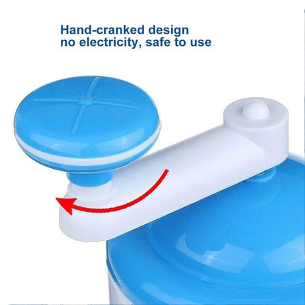Manual Ice Crusher Shaver Shredding Snow Cone Slushie Maker Machine Kitchen Tool