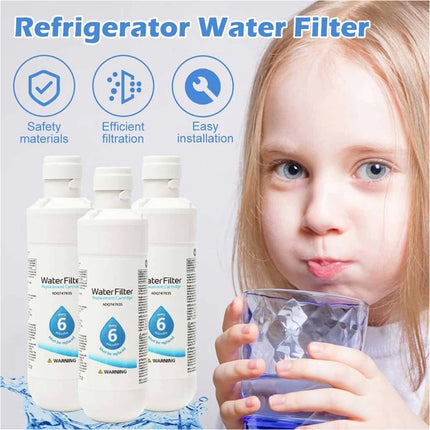 3Pcs Universal for LG Fridge Refrigerator Water Filter Replacement LT1000P ADQ747935