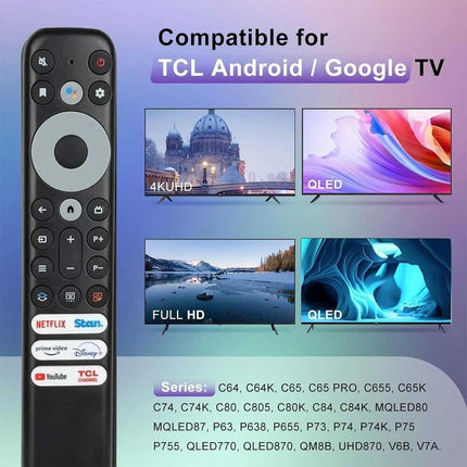 Universal TCL Smart TV Remote Control for TCL 4K & 8K TVs Voice Replacement