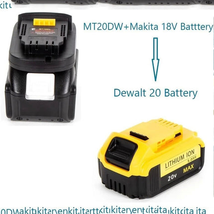MT20DL Battery Adapter for Makita 18V To DeWalt 20V DCB200 Li-ion Convert