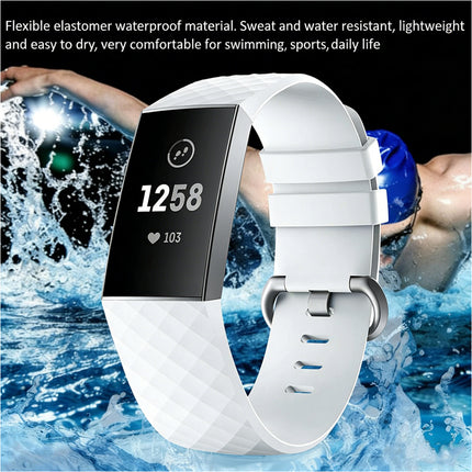 Fitbit Charge 3/4 Smart Watch Classic Replacement Band White