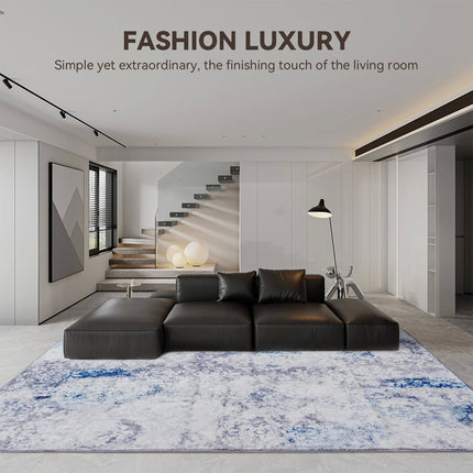 120×180 CM Traditional Vintage Rug 6mm Thick Antibacterial Non-Slip Washable Indoor Outdoor