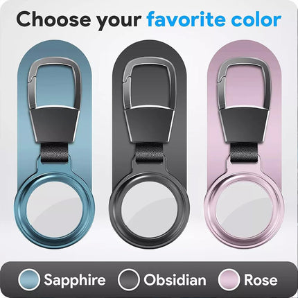 4 Pcs For Apple AirTag Heavy Duty Metal Magnetic Case Air Tag Shell Shockproof Cover