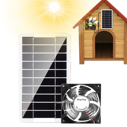 Portable 40W 12V Exhaust Fan Outdoor Solar Panel Powered Ventilator Fan