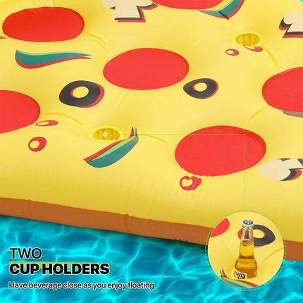 Giant Inflatable Float Pizza PVC Pool Floating Raft Water Float 180 x 150CM