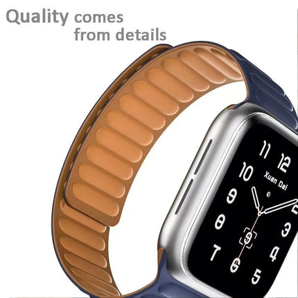 Apple Watch Band  Series 11 46mm SE 3 44mm Ultra 49mm Leather Link Magnetic Strap
