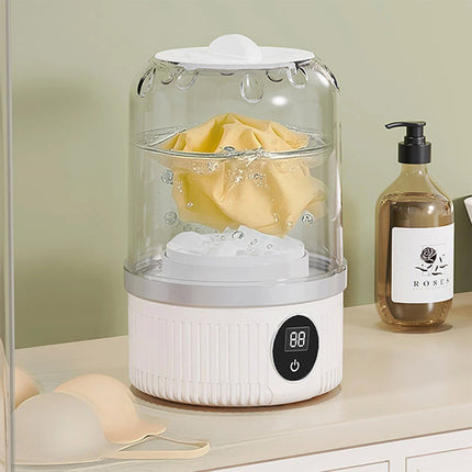 Underwear Washer with Laundry Cup Rechargeable Cordless Small Washing Machine