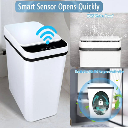 12L Rectangle Kitchen Automatic Dust Sensor Bin Smart Touchless Waste Trash