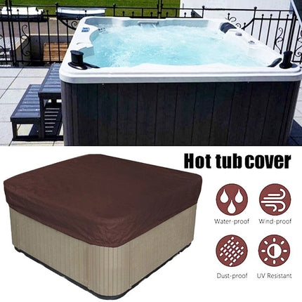 207*207*30 Hot Tub Spa Cover Bag Outdoor Waterproof Dust Protector Square Case