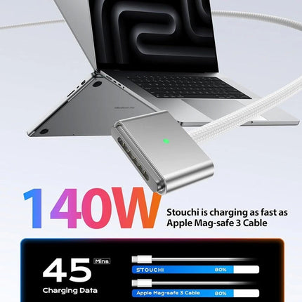 2m 140W USB C Magsafe 3 MacBook Charging Cable Air Pro M3 M2 Mag-Safe 3 Type