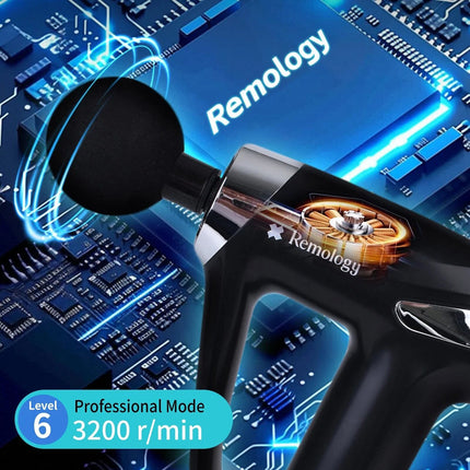 Massage Gun 4 Heads 6 Speeds Vibration Massager Muscle Tissue Percussion Relief