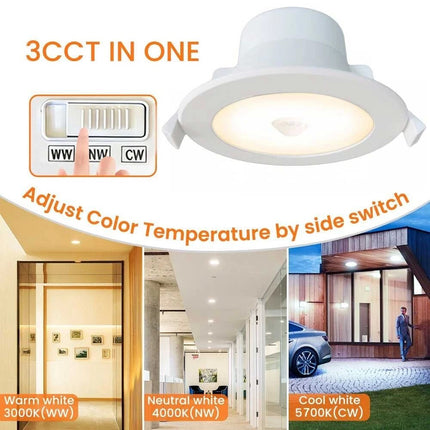 IC-4 Rated LED Downlight 9W 3CCT Adjustable Ceiling Light 9cm Cut out
