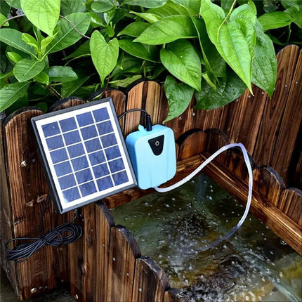 Solar Powered Water Pond Filter Pump Fish Tank Pool Aerator Air Pump Oxygenator