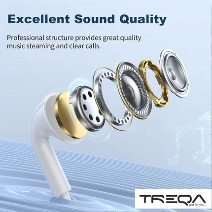 USB Type C Wired Headphones MIC Microphone Earphones For iPhone 15 16 iPad