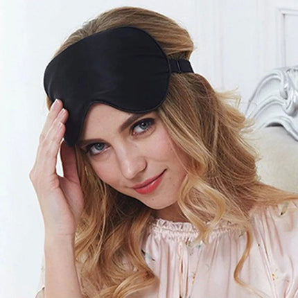 100% Pure Silk Sleeping Eye Mask Sleep Soft Blindfold Lights Out Travel Relax