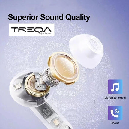 TREQA Earphone For iPhone 14 13 12 11 SE Pro Max Wired in-Ear Earbuds Headphones