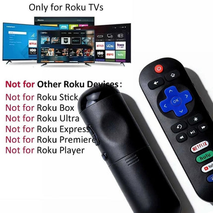 2 Packs Universal All in one Replacement Remote Control Compatible for Roku TV TCL Kogan