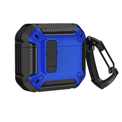 Blue Armor Case For Apple AirPods Pro, Heavy Duty Shockproof Earphone Protective Cover