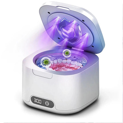 Dental Ultrasonic Retainer Cleaner - 49kHz Ultrasonic Pod for Denture Jewelry