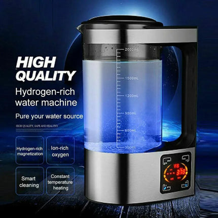 2L Electric Hydrogen Rich Alkaline Water Ionizer Generator Machine 220V Home