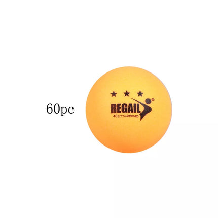 60 Pcs 3-Star Table Tennis Balls,Durable ABS Training And Casual Ping Pong Balls