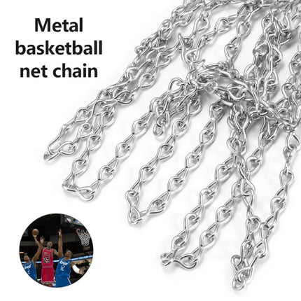 Basketball Ring Metal Chain Net Heavy Duty Mesh Official Size Rims Hoop 12 Loop