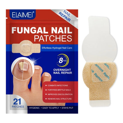 63Pcs Toenail Antiseptic Patch Long Lasting Breathable Fungal Nail Patches