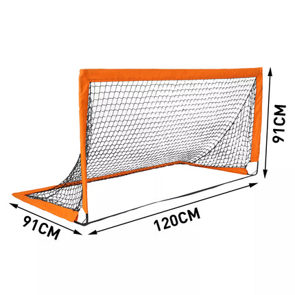 Portable Soccer Goal Kids Football Training Outdoor Practice Sport w/Carry Bag