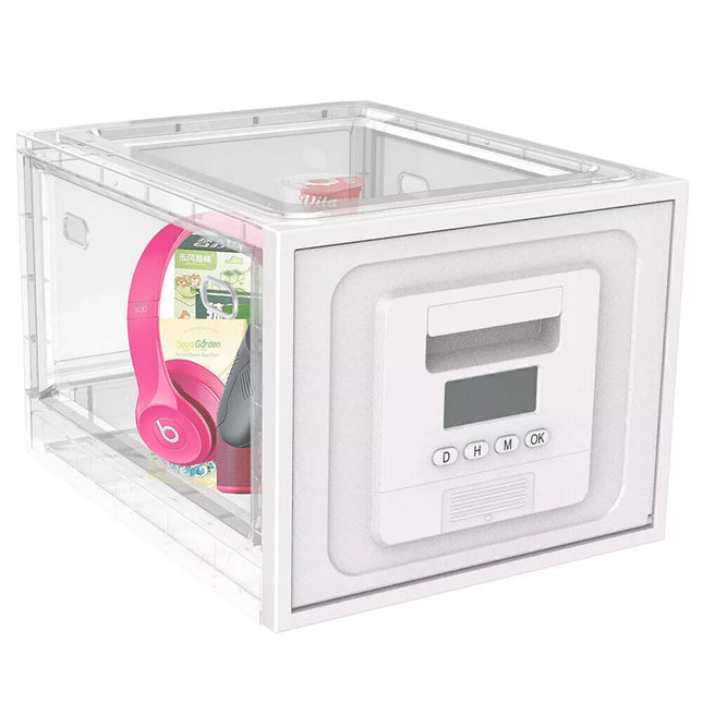 Safe Medicine Lock Box Timed Lock Box Lockable Storage Box  Safe Box