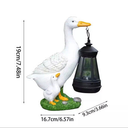 Solar Duck Lantern String Lights Waterproof LED Outdoor Decor for Patio Garden