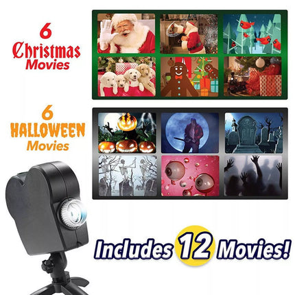 Window Wonderland Projector Halloween Christmas Holographic Projection Xmas Home
