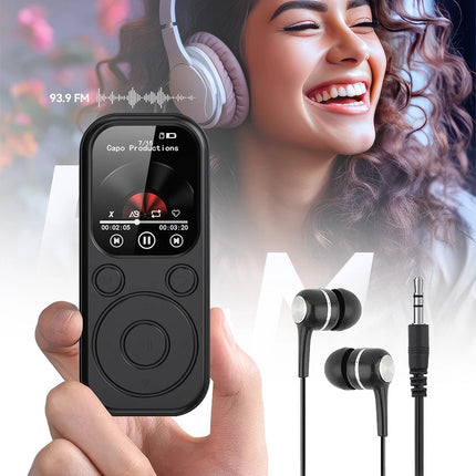 2" Color Screen MP3 Bluetooth Music Player with Speaker FM Radio Voice Recorder