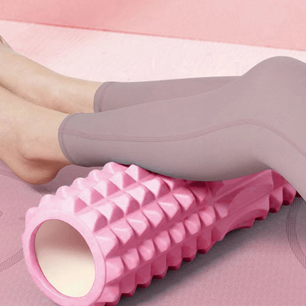 Pilates Foam Roller Physio Yoga Fitness GYM Exercise Training 3D Point 45CM Pink