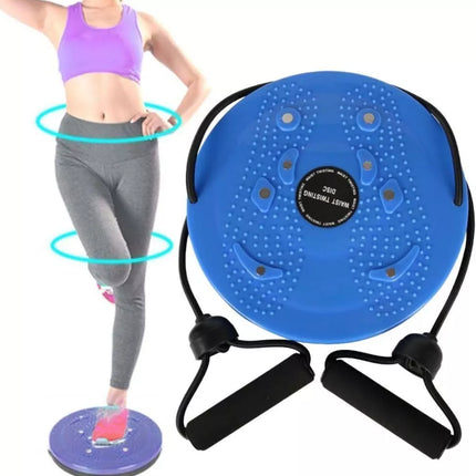 Waistwhisper Disc Ab Twister Board for Exercise Body Shaping Waist Twisting Disc Blue