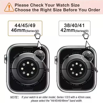 Black Trail Loop For Apple Watch Band Strap IWatch Series 10 SE 9 8 7 6 38/40/41mm Ultra