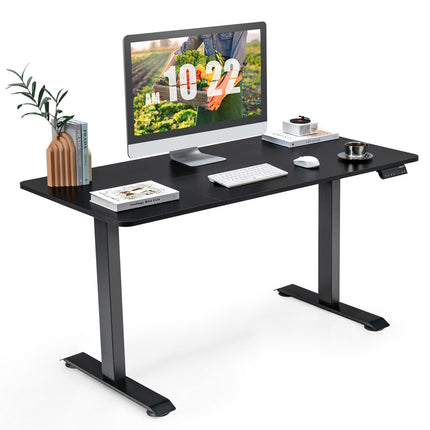 Standing Desk Electric Motorised Computer Desk Height Adjustable Sit Stand Table Black