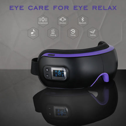 Heated Eye Massager with Music Sleep Relaxation Relaxing Eye Strain