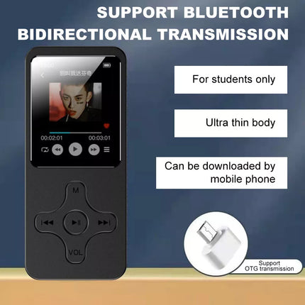 32 GB MP3 MP4 Music Player 1.8'' Screen Portable Radio Voice Recorder Gifts